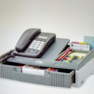 Safco Phone Organizer Stand With Sectional Drawers.